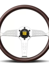 Momo Super Grand Prix Mahogany Wood, Polished Spokes                                     - GRA35WD0P - Image 5