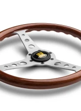 Momo Indy Mahogany Wood, Brushed Aluminum Spokes                                     - IND35MA0P - Image 3