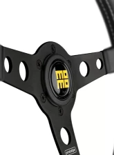 Momo Prototipo Heritage Blk Lea, White Stitching, Blk Spoke                                     - PRH35BK2B - Image 5