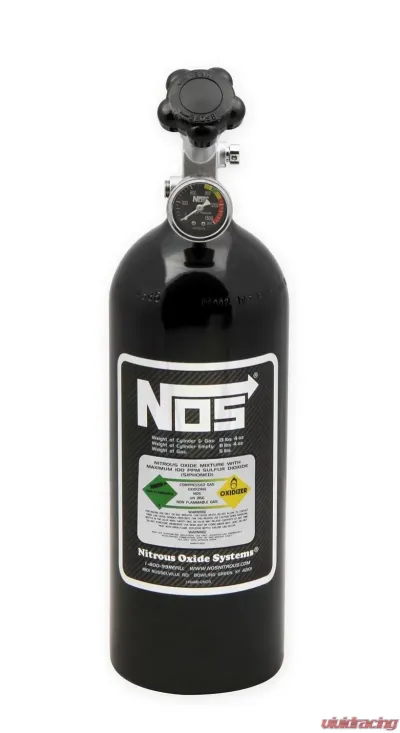 NOS/Nitrous Oxide System BOTTLE, 5 LB., W/SUPER HI-FLO, BLACK - 14730BNOS