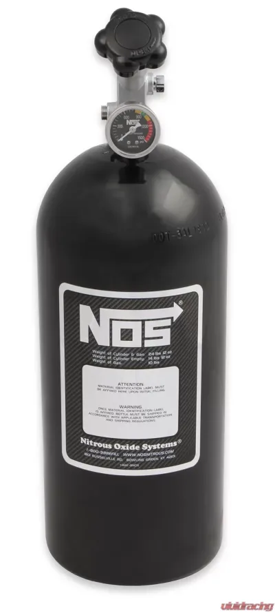 NOS/Nitrous Oxide System BOTTLE, 10 LB., W/SUPER HI-FLO, BLACK - 14745BNOS