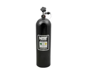 NOS/Nitrous Oxide System 15 LB. BOTTLE W/RACER SAFETY, BLACK