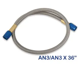 NOS/Nitrous Oxide System 3AN-3FT HOSE, BLUE
