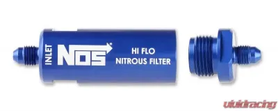 NOS/Nitrous Oxide System 4AN, HI-FLO NITROUS FILTER, BLUE - 15551NOS