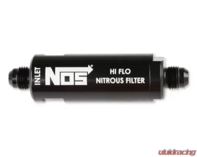 NOS/Nitrous Oxide System 6AN, HI-FLO NITROUS FILTER, BLACK - 15556NOS