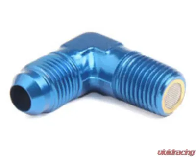 NOS Nitrous Oxide System N2O Filter 6AN 1/4 NPT 90 Blue 15566NOS