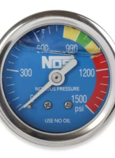 NOS/Nitrous Oxide System GAUGE; N2O BLUE,1-1/2, SS, LIQUID FILLED                                     - 15918NOS - Image 4