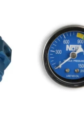NOS/Nitrous Oxide System GAUGE; N2O, BLUE, 1-1/2 W/AN4 ADAPTER                                     - 15920NOS - Image 2