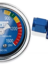 NOS/Nitrous Oxide System GAUGE; N2O, BLUE, 1-1/2 W/AN4 ADAPTER                                     - 15920NOS - Image 2