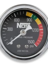 NOS/Nitrous Oxide System GAUGE; N2O BLACK, 1-1/2, S.S.; DRY                                     - 15925NOS - Image 2