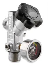 NOS/Nitrous Oxide System SUPER HI-FLO BOTTLE VALVE W/BLACK GAUGE                                     - 16137BNOS - Image 3