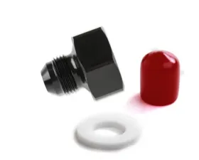 NOS/Nitrous Oxide System 8AN-660 BOTTLE NUT ADAPTER-AL7075-BLACK