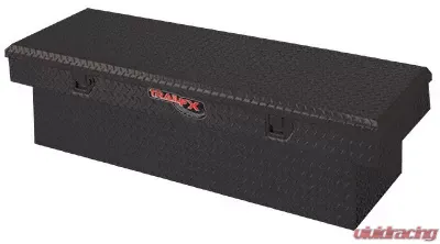 TrailFX Crsovr Deep Sgl Lid Pwdr Ctd Black 16 Gauge Alum 72x19.25x19.5 Cap W/Tray - 111722