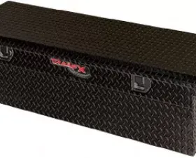 TrailFX Crsovr Angled Sgl Lid Pwdr Ctd Black 16 Gauge Alum 63x19.25x13.5 W/Tray