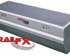 TrailFX Chest Sgl Lid Dia Tread Bright Pol 16 Gauge Alum 54x19-7/8x17-1/8