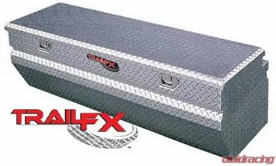 TrailFX Chest Sgl Lid Dia Tread Bright Pol 16 Gauge Alum 60x19-7/8x17-1/8 - 150601