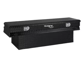 TrailFX Notched Chest Sgl Lid Dia Tread Black Pwdr Ctd Alum 59x19.25x17.5