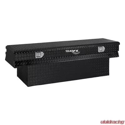 TrailFX Notched Chest Sgl Lid Dia Tread Black Pwdr Ctd Alum 59x19.25x17.5 - 152602