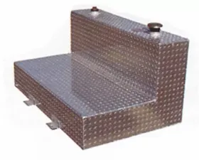 TrailFX 75 Gal Cap L-Shape 48x27x24 Alum W/Lockable Cap