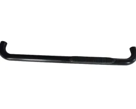 TrailFX 3 Inch Round Bent Powder Coated Black Steel Without End Caps Rocker Panel Mount Ford F-150 2004-2008