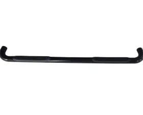 TrailFX 3 Inch Round Bent Powder Coated Black Steel Without End Caps Rocker Panel Mount Ford Expedition 2003-2017