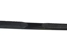 TrailFX 4 Inch Oval Straight Powder Coated Black Mild Steel Rocker Panel Mount Ford F-150 2004-2008