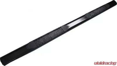 TrailFX 4 Inch Oval Straight Powder Coated Black Mild Steel Rocker Panel Mount Toyota Tacoma - 2950522053