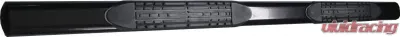 TrailFX 4 Inch Oval Straight Powder Coated Black Mild Steel Rocker Panel Mount Toyota Tacoma - 2950522053