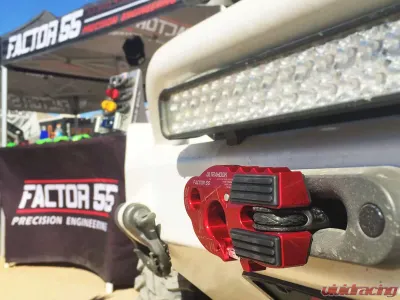 Factor 55 UltraHook Winch Hook W/Shackle Mount Red - 00250-01