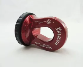 Factor 55 Splicer 3/8-1/2 Inch Synthetic Rope Splice On Shackle Mount Red