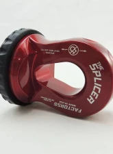 Factor 55 Splicer 3/8-1/2 Inch Synthetic Rope Splice On Shackle Mount Red                                     - 00352-01 - Image 2