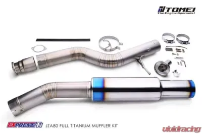 Tomei 4in Full Titanium Super Lightweight Muffler Toyota 80 Supra 2JZ-GE | 2JZ-GTE 1993-2002 - TB6090-TY03A