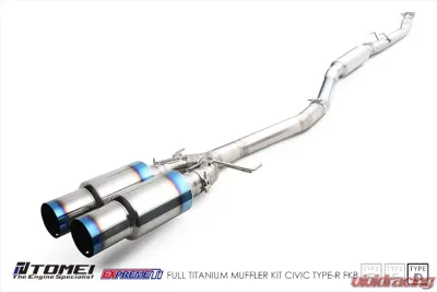 Tomei FK8 Type-D Expreme Ti Full Titanium Muffler Kit Honda FK Civic Type-R 2015-2017 - TB6090-HN06C