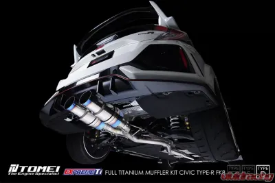 Tomei FK8 Type-D Expreme Ti Full Titanium Muffler Kit Honda FK Civic Type-R 2015-2017 - TB6090-HN06C