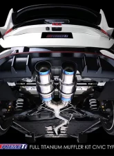 Tomei FK8 Type-D Expreme Ti Full Titanium Muffler Kit Honda FK Civic Type-R 2015-2017                                     - TB6090-HN06C - Image 6