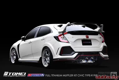 Tomei FK8 Type-D Expreme Ti Full Titanium Muffler Kit Honda FK Civic Type-R 2015-2017 - TB6090-HN06C