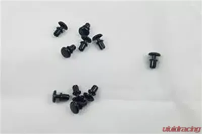 Bell Racing Circle Grommet Vent Plug Kit Black (10 Pcs) - 2060013