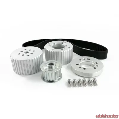 Top Street Performance Gilmer Style Pulley Kit; Billet Aluminum; SBM; Satin - 10096