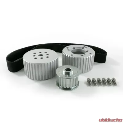 Top Street Performance Gilmer Style Pulley Kit; Billet Aluminum; BBM; Satin - 10097