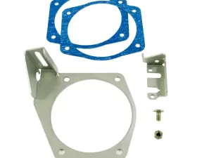 Top Street Performance Throttle Cable Bracket; TSP Velocity LSX; Silver