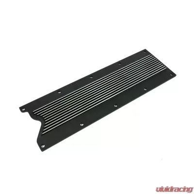Top Street Performance Valley Cover; GM LS1/LS6 Finned; Black - 81045BK