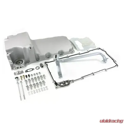 Top Street Performance Oil Pan; Cast Aluminum Retro-fit 5.5-Quart; LS; Satin - 81074