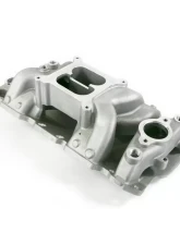 Top Street Performance Intake Manifold; Chevy Small Block Carb. Aluminum Dual Plane Air Gap; Satin                                     - 82026 - Image 2