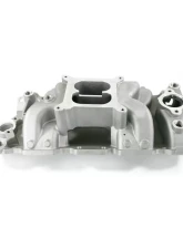 Top Street Performance Intake Manifold; Chevy Small Block Carb. Aluminum Dual Plane Air Gap; Satin                                     - 82026 - Image 2