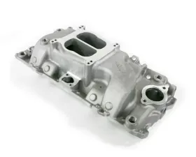 Top Street Performance Intake Manifold; Chevy Big Block Carb. Aluminum Dual Plane; Satin
