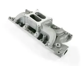Top Street Performance Intake Manifold; Ford Small Block Carb. Aluminum Dual Plane Air Gap; Satin