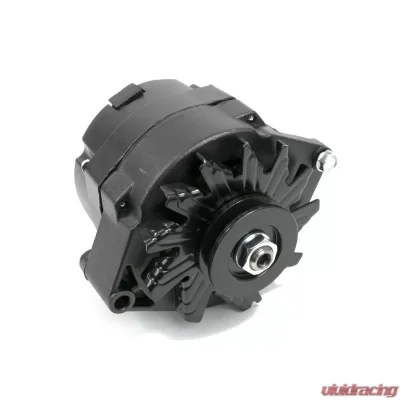 Top Street Performance Alternator; GM 10SI V-Belt 110 Amps; Black - ES1001BK