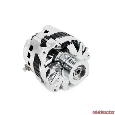 Top Street Performance Alternator; GM CS130 Serpentine Belt 110 Amps; Chrome - ES1003C