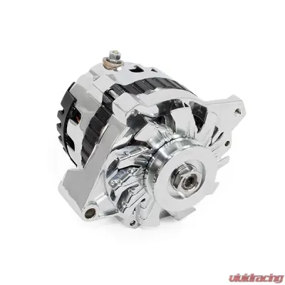 Top Street Performance Alternator; GM CS130 V-Belt 160 Amps; Chrome - ES1005C