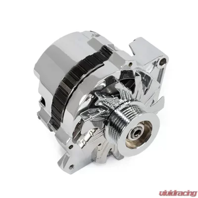 Top Street Performance Alternator; GM CS130 Serpentine Belt 160 Amps; Chrome - ES1006C